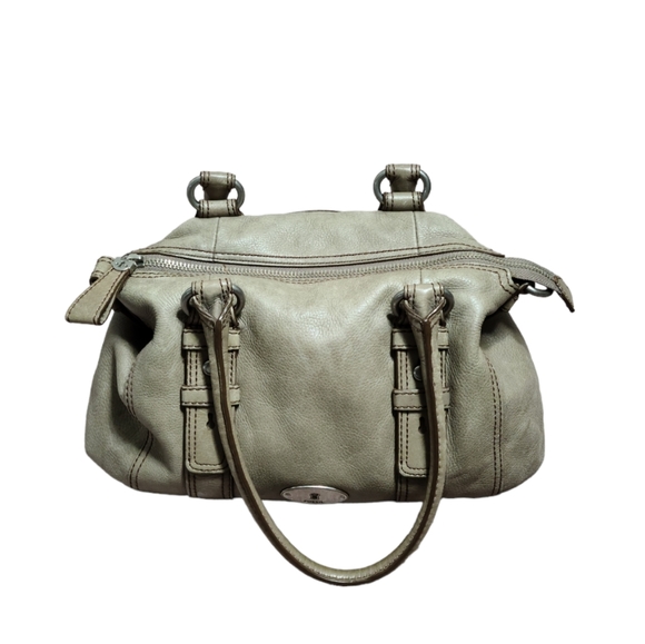 FOSSIL Maddox Leather Satchel Handbag Women's Multi Pockets Purse - Picture 8 of 16